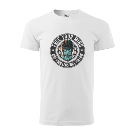 Tricouri biciclisti - Tricou pentru biciclisti pasionati, idee de cadou, Free You Mind and The Legs Will Follow