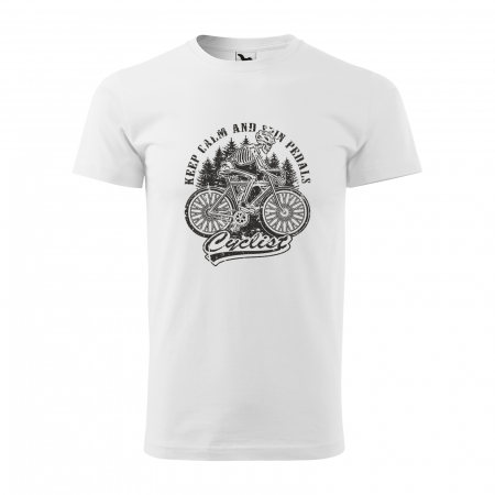 Tricouri biciclisti - Tricou pentru biciclisti pasionati, idee de cadou, Keep Calm and Spin Pedals