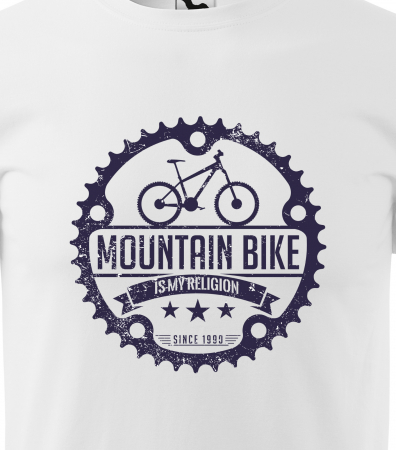Tricou pentru biciclisti pasionati, idee de cadou, MountainBike is my Religion [1]