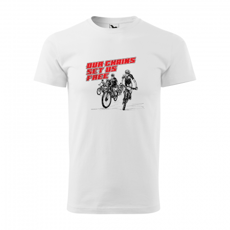 Tricouri biciclisti - Tricou pentru biciclisti pasionati, idee de cadou, Our Chains Set us Free