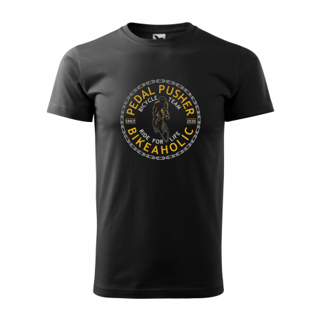 Tricouri biciclisti - Tricou pentru biciclisti pasionati, idee de cadou, Pedal Pusher BikeAholic
