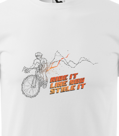 Tricou pentru biciclisti pasionati, idee de cadou, Ride it Like You Stole This Bike [1]