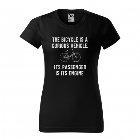 Tricouri biciclisti - Tricou pentru biciclisti pasionati, idee de cadou, The Bike is a Curious Vehicle