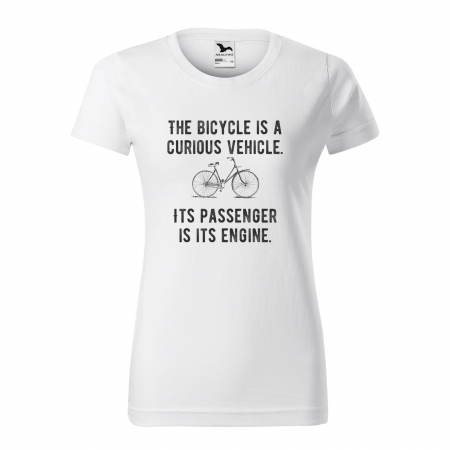 Tricouri biciclisti - Tricou pentru biciclisti pasionati, idee de cadou, The Bike is a Curious Vehicle