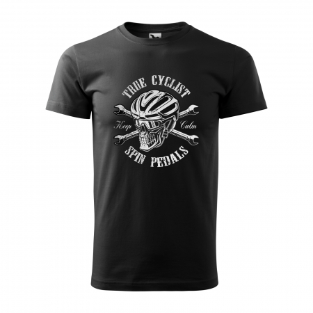 Tricou pentru biciclisti pasionati, idee de cadou, True Cyclist Spin Pedals [0]