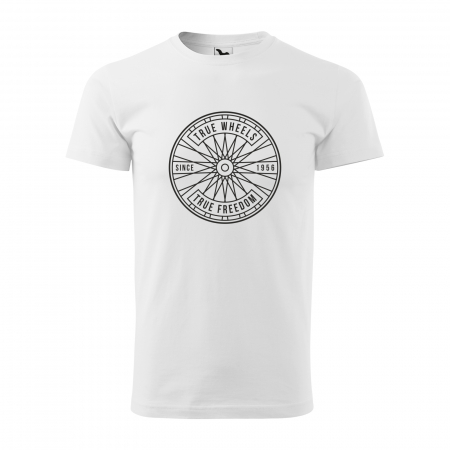 Tricouri biciclisti - Tricou pentru biciclisti pasionati, idee de cadou, True Wheels True Freedom