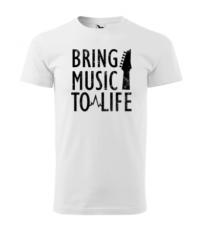 Tricouri music is life - Tricou pentru cei pasionati de muzica, cadoul perfect, Bring Music to Life