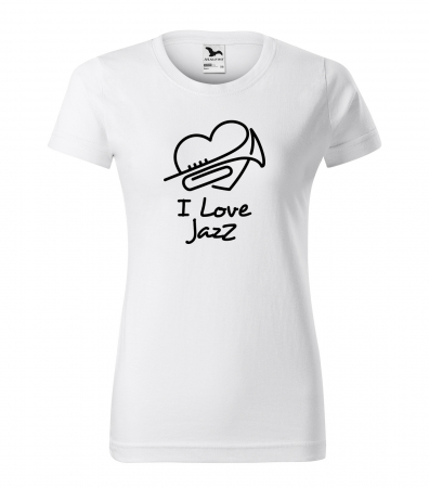 Tricouri music is life - Tricou pentru cei pasionati de muzica, cadoul perfect, I Love Jazz