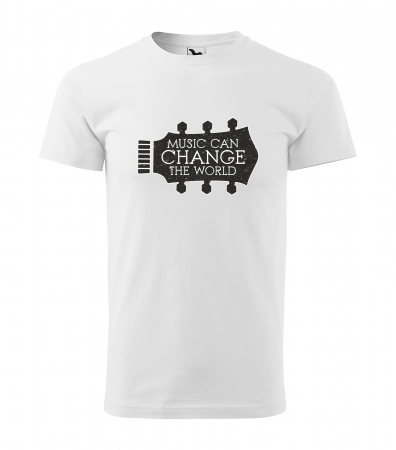 Tricouri music is life - Tricou pentru cei pasionati de muzica, cadoul perfect, Music Can Change The World