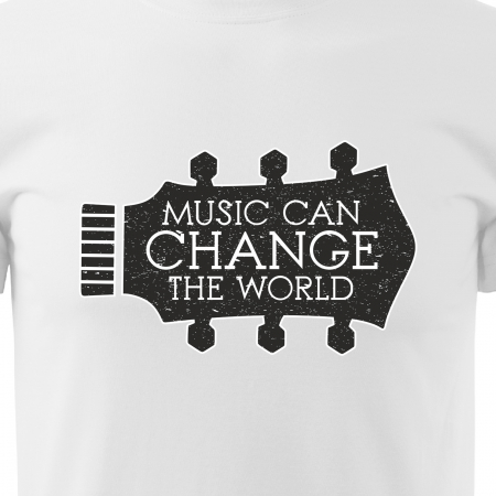 Tricou pentru cei pasionati de muzica, cadoul perfect, Music Can Change The World [1]