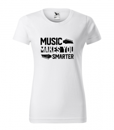 Tricouri music is life - Tricou pentru cei pasionati de muzica, cadoul perfect, Music Makes You Smarter