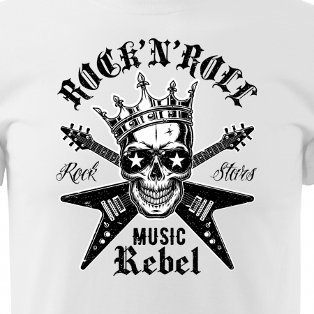 Tricou pentru cei pasionati de muzica, cadoul perfect, Music Rebel - Rock And Roll [1]