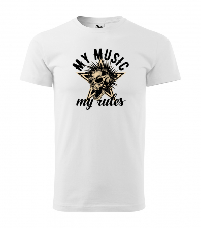 Tricouri music is life - Tricou pentru cei pasionati de muzica, cadoul perfect, My Music, My Rules