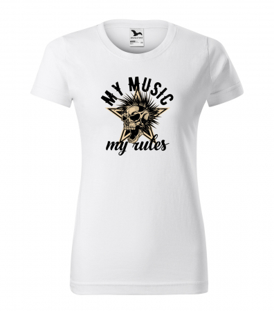 Tricouri music is life - Tricou pentru cei pasionati de muzica, cadoul perfect, My Music, My Rules