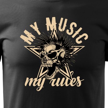 Tricou pentru cei pasionati de muzica, cadoul perfect, My Music, My Rules [1]