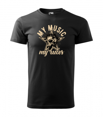 Tricouri music is life - Tricou pentru cei pasionati de muzica, cadoul perfect, My Music, My Rules