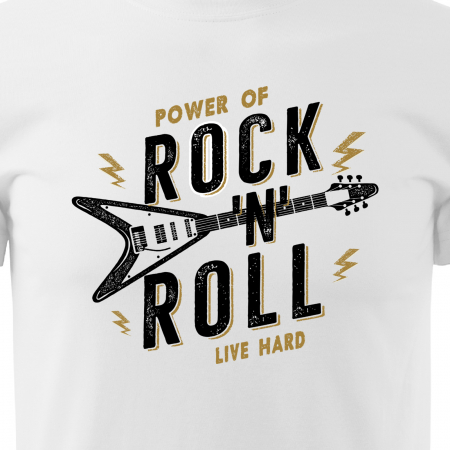 Tricou pentru cei pasionati de muzica, cadoul perfect, Power of Rock'n Roll [1]