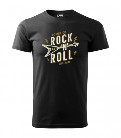 Tricouri music is life - Tricou pentru cei pasionati de muzica, cadoul perfect, Power of Rock'n Roll