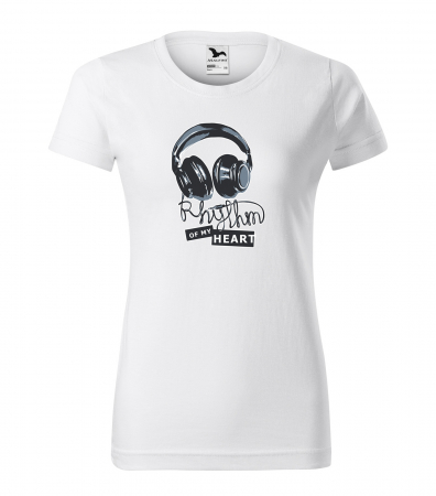 Tricouri music is life - Tricou pentru cei pasionati de muzica, cadoul perfect, Rhythm of my Heart