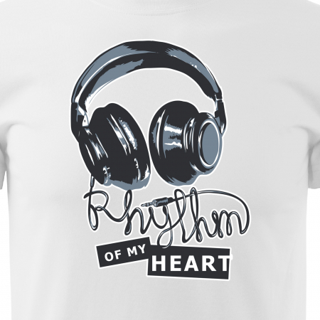 Tricou pentru cei pasionati de muzica, cadoul perfect, Rhythm of my Heart [1]