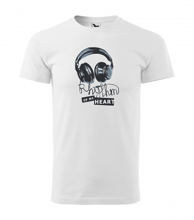 Tricouri music is life - Tricou pentru cei pasionati de muzica, cadoul perfect, Rhythm of my Heart