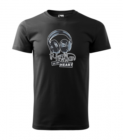Tricouri music is life - Tricou pentru cei pasionati de muzica, cadoul perfect, Rhythm of my Heart