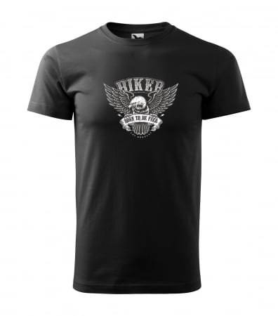 Tricouri motociclisti - Tricou pentru motociclisti, bikeri, Biker Born Free