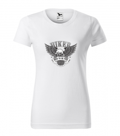 Tricouri motociclisti - Tricou pentru motociclisti, bikeri, Biker Born Free