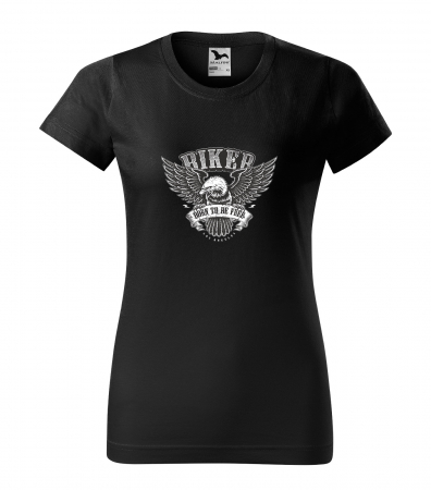 Tricouri motociclisti - Tricou pentru motociclisti, bikeri, Biker Born Free