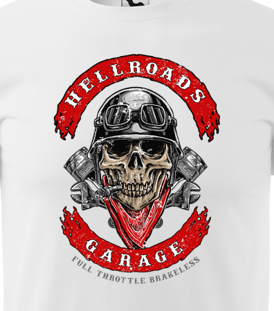 Tricou pentru motociclisti, bikeri, Biker Skull [1]