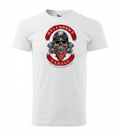 Tricouri motociclisti - Tricou pentru motociclisti, bikeri, Biker Skull