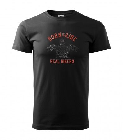 Tricouri motociclisti - Tricou pentru motociclisti, bikeri, Born to ride