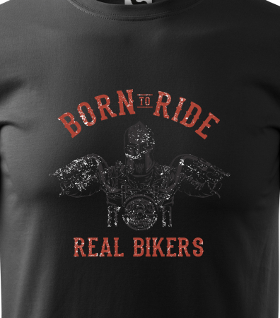 Tricou pentru motociclisti, bikeri, Born to ride [1]