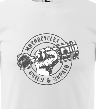 Tricou pentru motociclisti, bikeri, Build and repair [1]