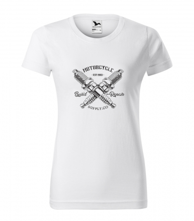 Tricouri motociclisti - Tricou pentru motociclisti, bikeri, Build and Repair Two Sparks