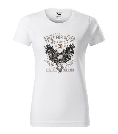 Tricouri motociclisti - Tricou pentru motociclisti, bikeri, Built for speed