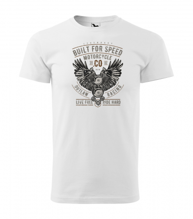 Tricouri motociclisti - Tricou pentru motociclisti, bikeri, Built for speed