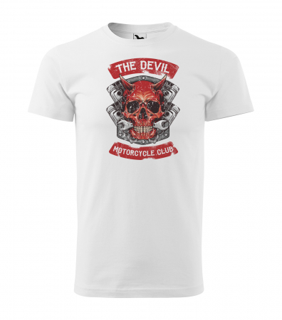 Tricouri motociclisti - Tricou pentru motociclisti, bikeri, Devil Piston