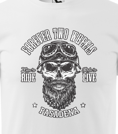 Tricou pentru motociclisti, bikeri, Forever two wheels [1]