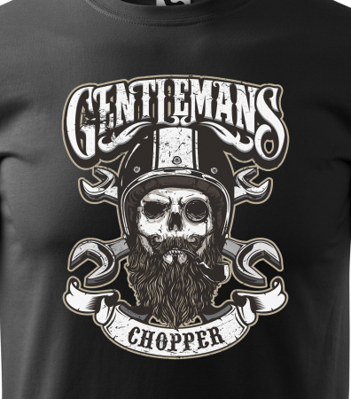 Tricou pentru motociclisti, bikeri, Gentlemans Chopper [1]
