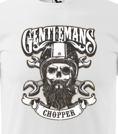 Tricou pentru motociclisti, bikeri, Gentlemans Chopper [1]