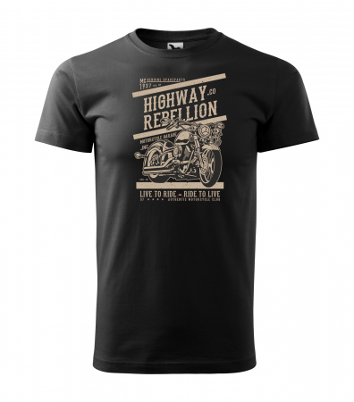 Tricouri motociclisti - Tricou pentru motociclisti, bikeri, Highway Rebellion