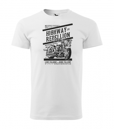 Tricouri motociclisti - Tricou pentru motociclisti, bikeri, Highway Rebellion