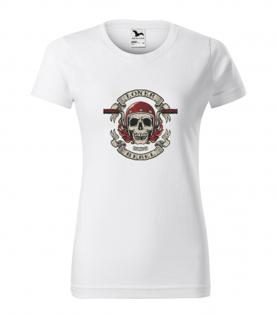 Tricouri motociclisti - Tricou pentru motociclisti, bikeri, Loner Rebel