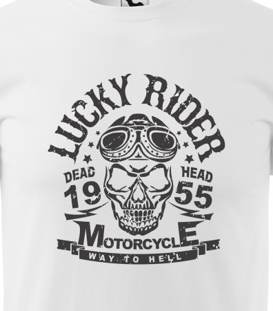 Tricou pentru motociclisti, bikeri, Lucky Rider [1]