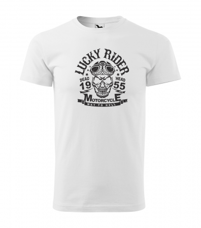 Tricouri motociclisti - Tricou pentru motociclisti, bikeri, Lucky Rider
