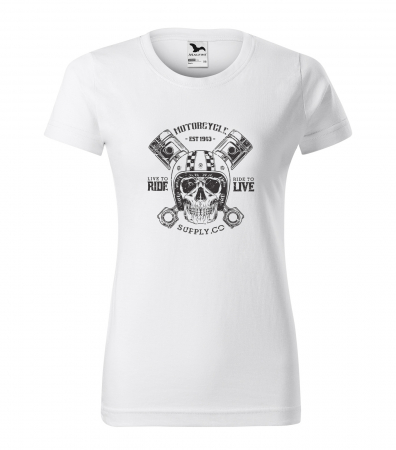 Tricouri motociclisti - Tricou pentru motociclisti, bikeri, Motorcycle Supply Co Pistons