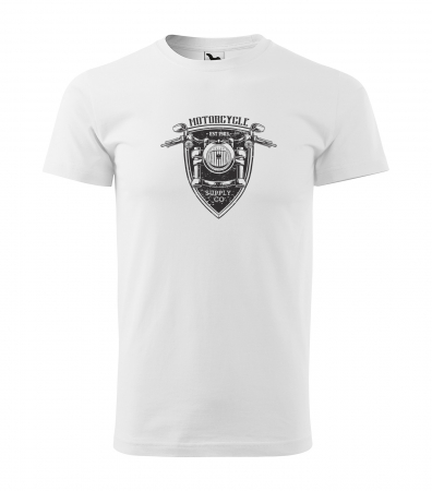 Tricouri motociclisti - Tricou pentru motociclisti, bikeri, Motorcycle Supply Co. Shield