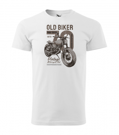 Tricouri motociclisti - Tricou pentru motociclisti, bikeri, Old Biker Road Tester