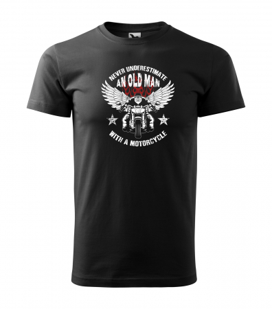 Tricouri motociclisti - Tricou pentru motociclisti, bikeri, Old Man